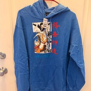 Avatar The Last Airbender Men's Element Warriors Adult Pullover Hoodie Mens Lg